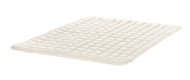 Détails : www.huesler-nest.ch  Sur-matelas en laine de mouton bouclée, Sur-matelas en Maïs/Tencel®, Sur-matelas en laine 